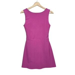 Abercrombie & Fitch YPB Sculpt Luxe Sleeveless Fit Flare Dress Pink Size Small